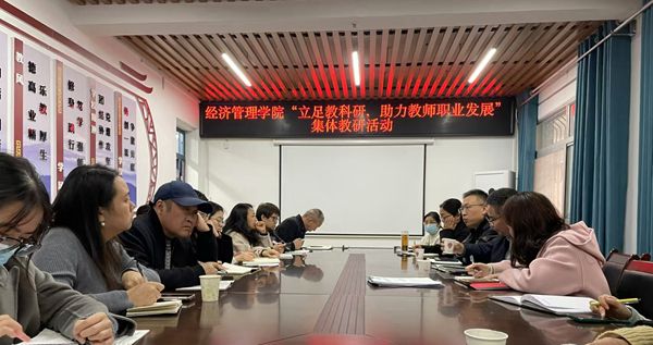 经济管理学院开展“立足教科研 助力教师职...