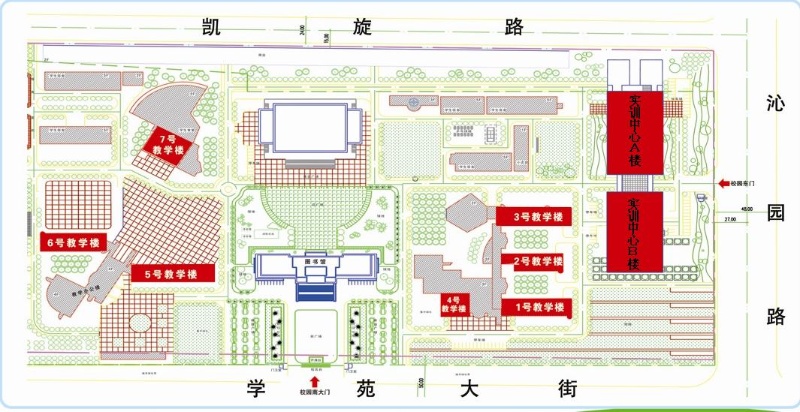 学院教学楼分布图